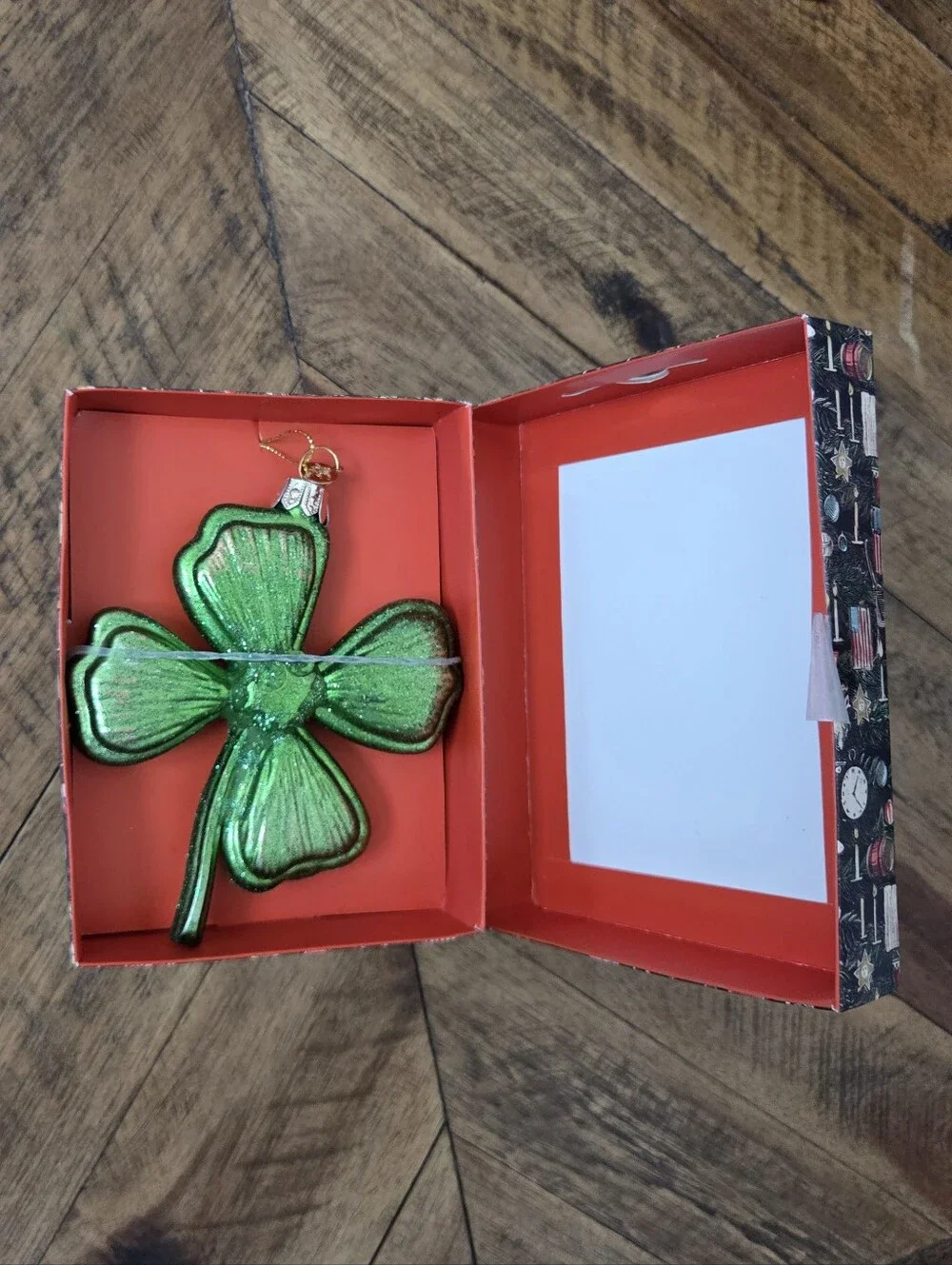 John Derian For Target Four-Leaf Clover Glass Christmas Tree Ornament